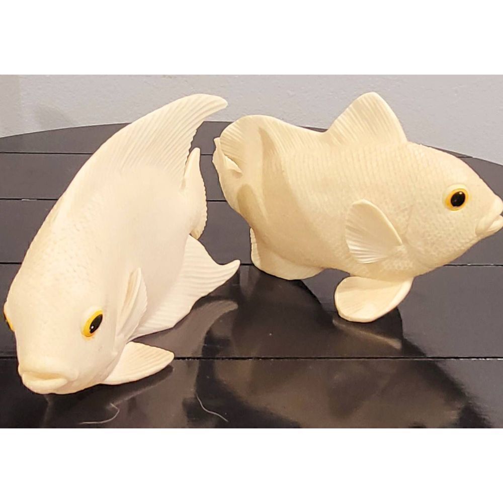 Vintage ceramic fish statues  - Picture 2 of 8